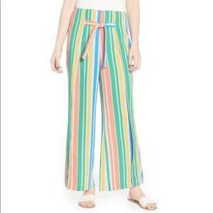 BP Tie Front Wide Leg Pants Size Regular Medium